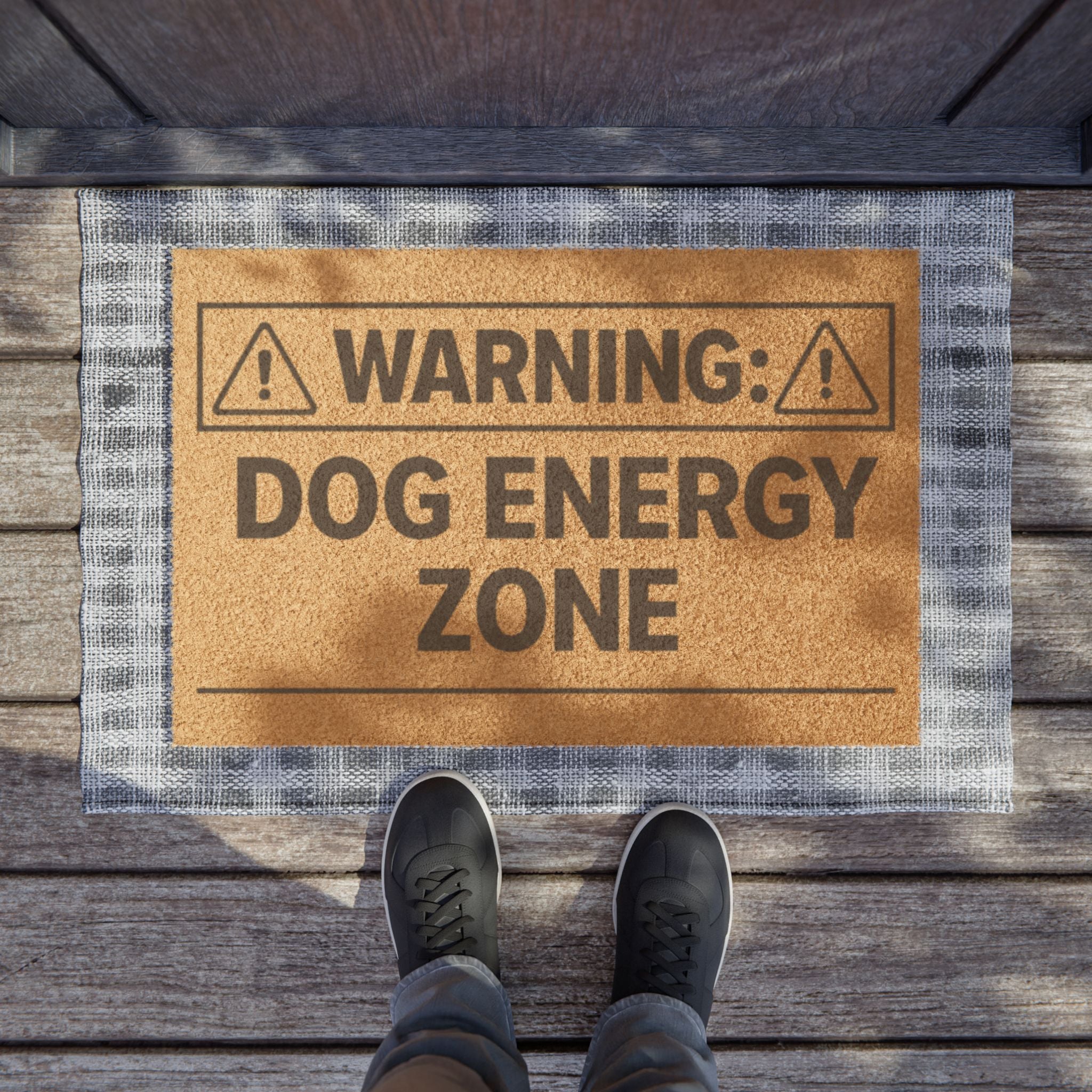 Warning: Dog Energy Zone Doormat