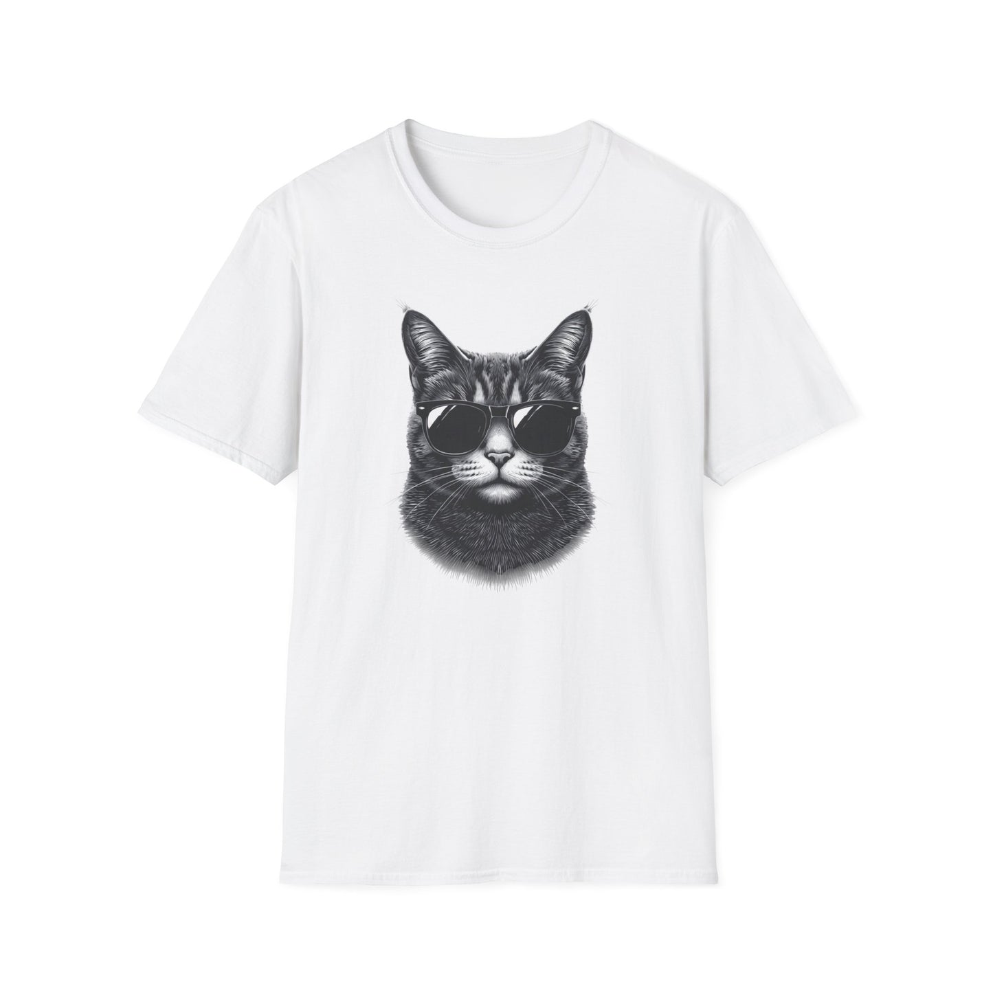 Cat With Sunglasses T-Shirt — Cool Retro Cat Graphic Tee