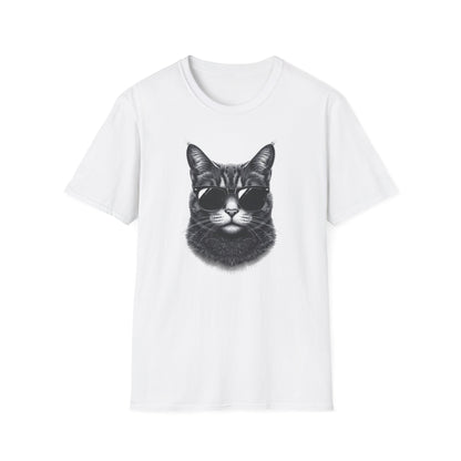 Cat With Sunglasses T-Shirt — Cool Retro Cat Graphic Tee