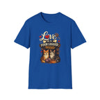 Cat Lover T-Shirt — "Love Is a Four-Legged Word" Graphic Tee
