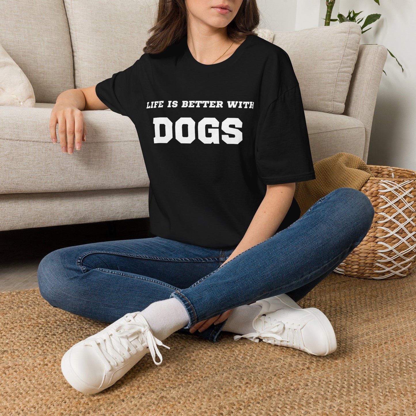 “Life Is Better With Dogs” Dog Lover T-Shirt