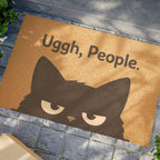 Doormat — "Uggh, People." Grumpy Cat Welcome Mat