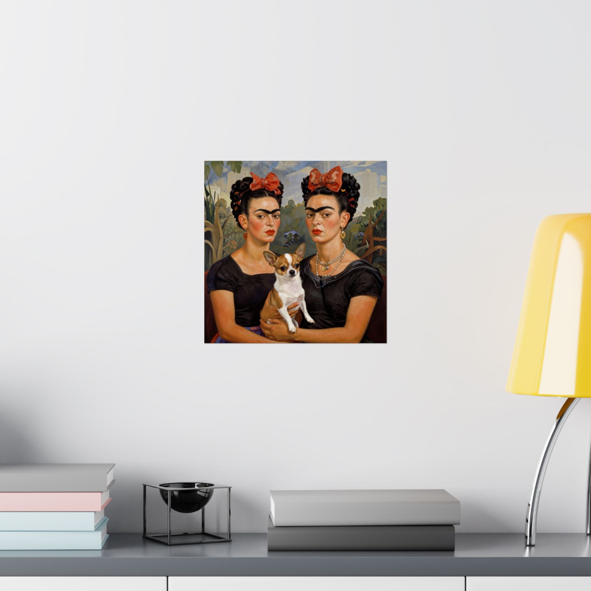 Frida Kahlo Double Portrait Poster — Iconic Twin Self-Portrait Print
