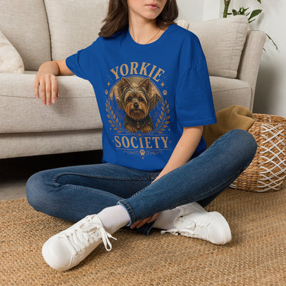 Yorkie Society T-Shirt — Vintage Yorkie Dog Lover Tee