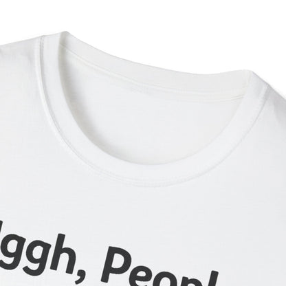Uggh, People. Cat T-Shirt — Funny Grumpy Cat Graphic Tee for Cat Lovers