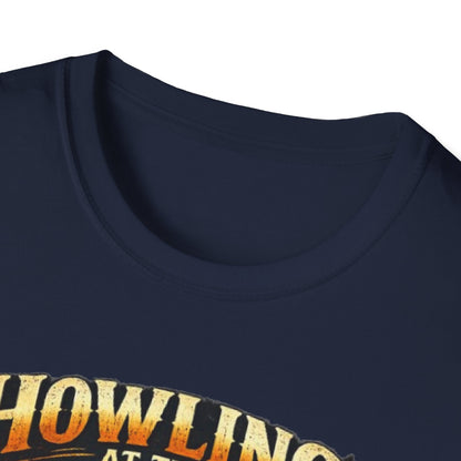 Howling at the Moon T-Shirt — Vintage Wolf Graphic (“Where Dogs Become Wolves”)