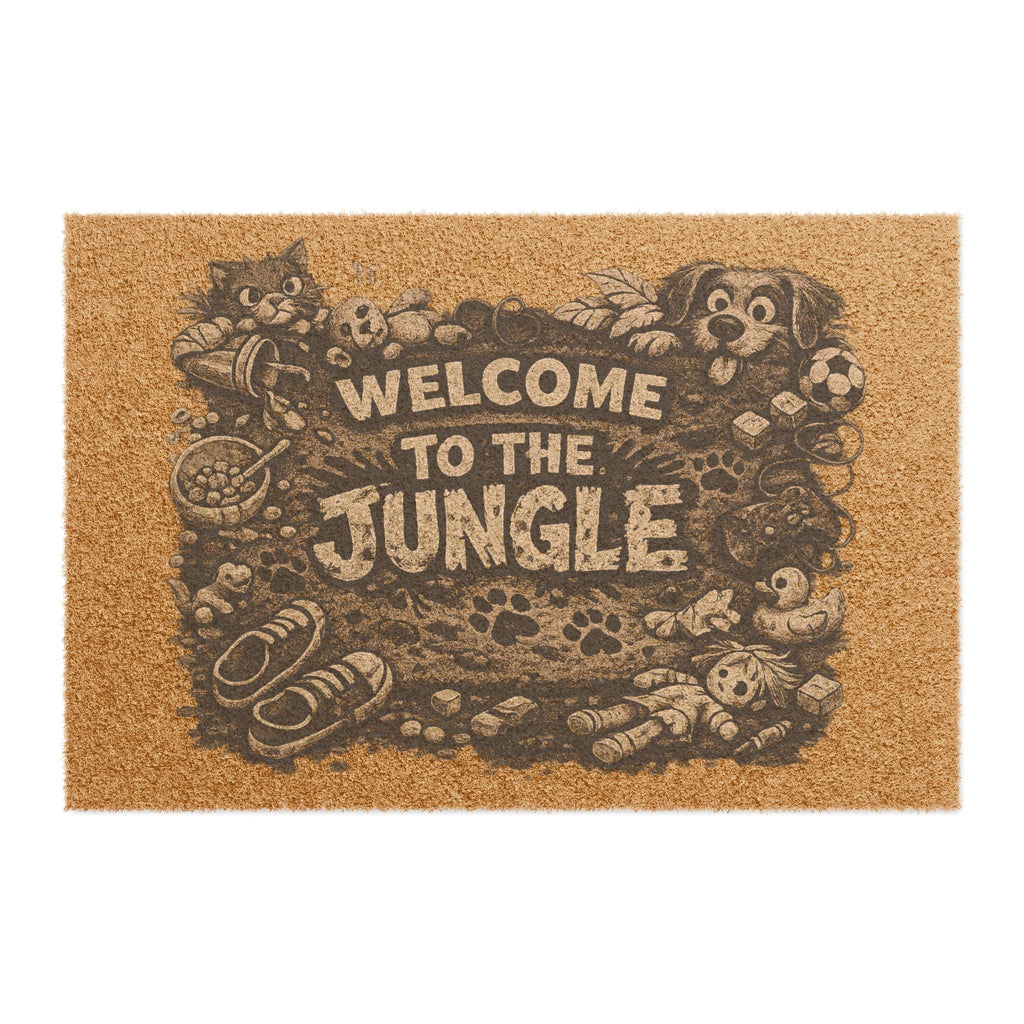 Doormat - "Welcome to the Jungle" Pet & Family Coir Welcome Mat