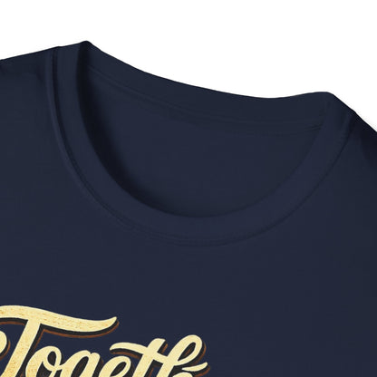 T-Shirt — "Together Furever" Dog and cat Sunset Graphic Tee