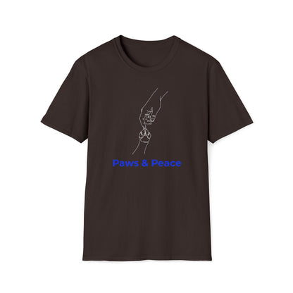 Paws & Peace Cat Paw Print T-Shirt