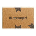 Hi, Stranger! Cat Doormat — Funny Welcome Coir Mat for Cat Lovers