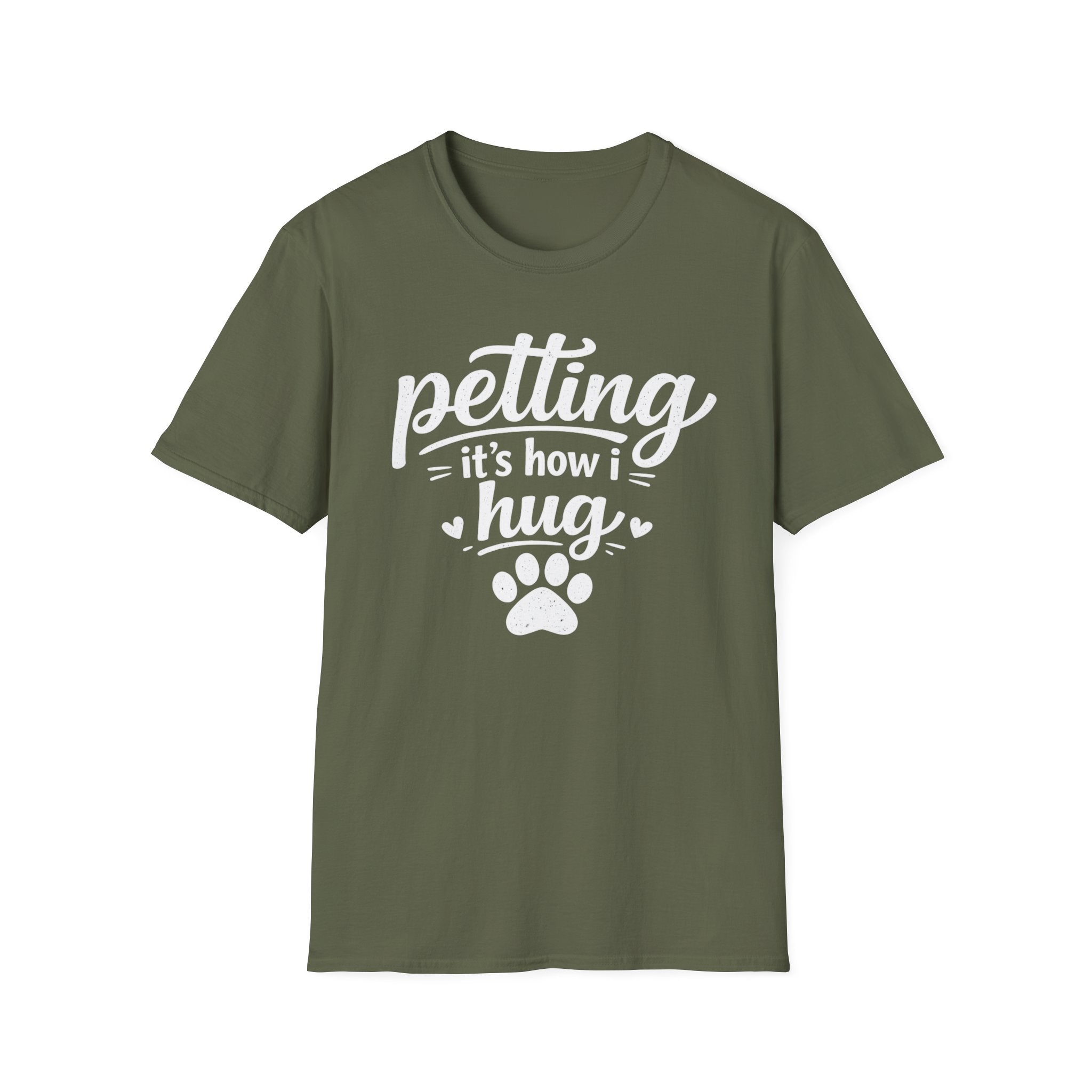 Petting It's How I Hug T-Shirt — Funny Paw Print Tee for Dog & Cat Lovers