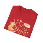 Cat Mom T-Shirt — Cute Orange Tabby Graphic Tee for Cat Lovers