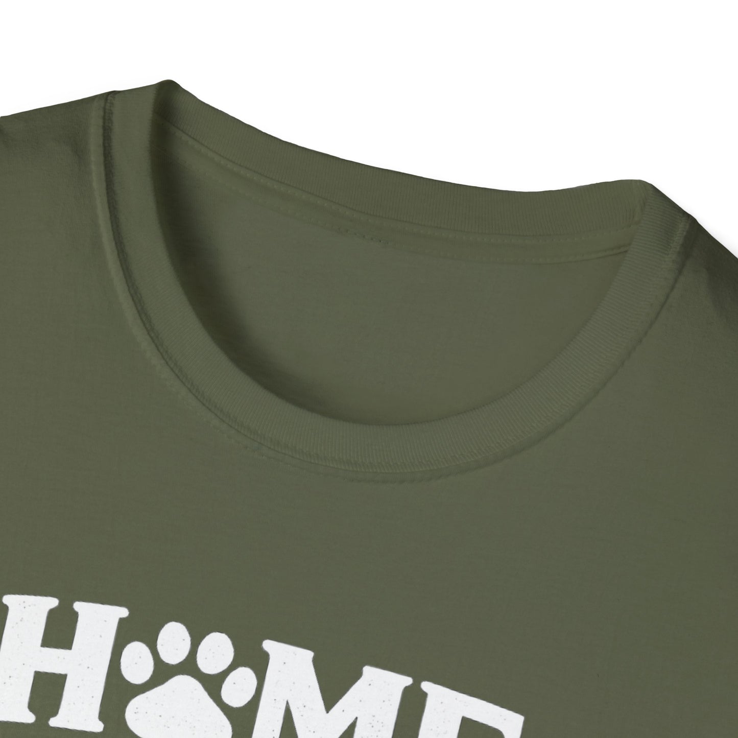 T‑Shirt — "Home Is Where the Paw Prints Lead To" Pet Lover Graphic Tee