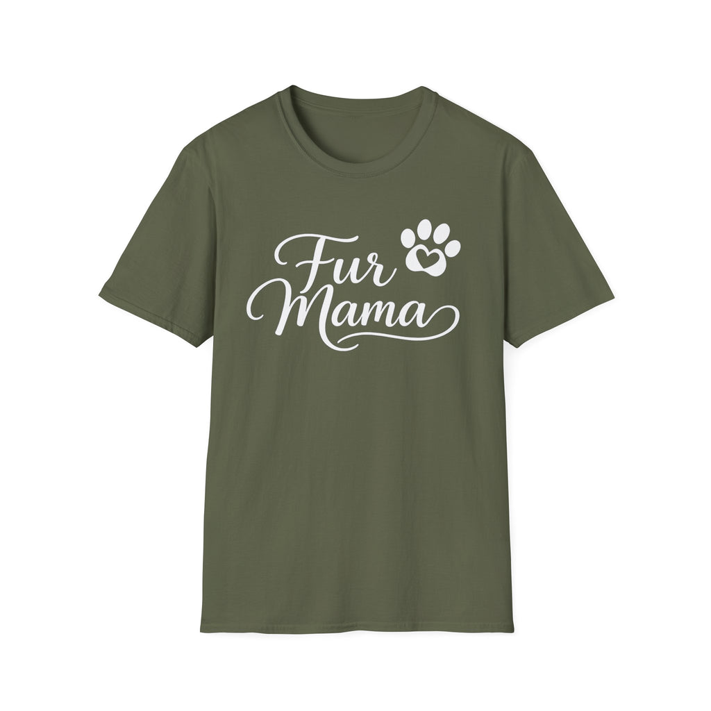 Fur Mama T-Shirt — Cute Paw Print Graphic Tee for Dog & Cat Lovers