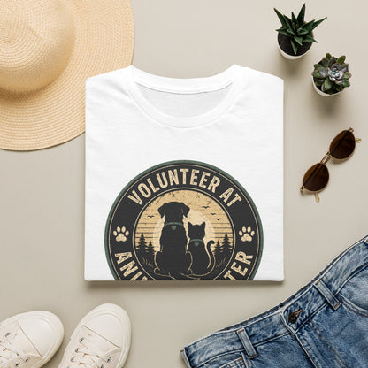 Volunteer at Animal Shelter T-Shirt — Rescue Pet Lover Tee