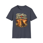 T-Shirt — "Together Furever" Dog and cat Sunset Graphic Tee