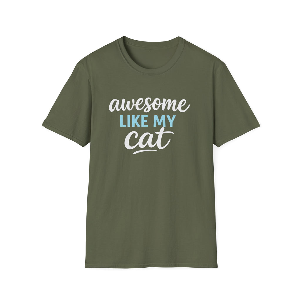 Cat Lover T-Shirt — "Awesome Like My Cat" Graphic Tee