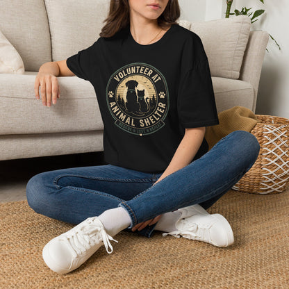 Volunteer at Animal Shelter T-Shirt — Rescue Pet Lover Tee