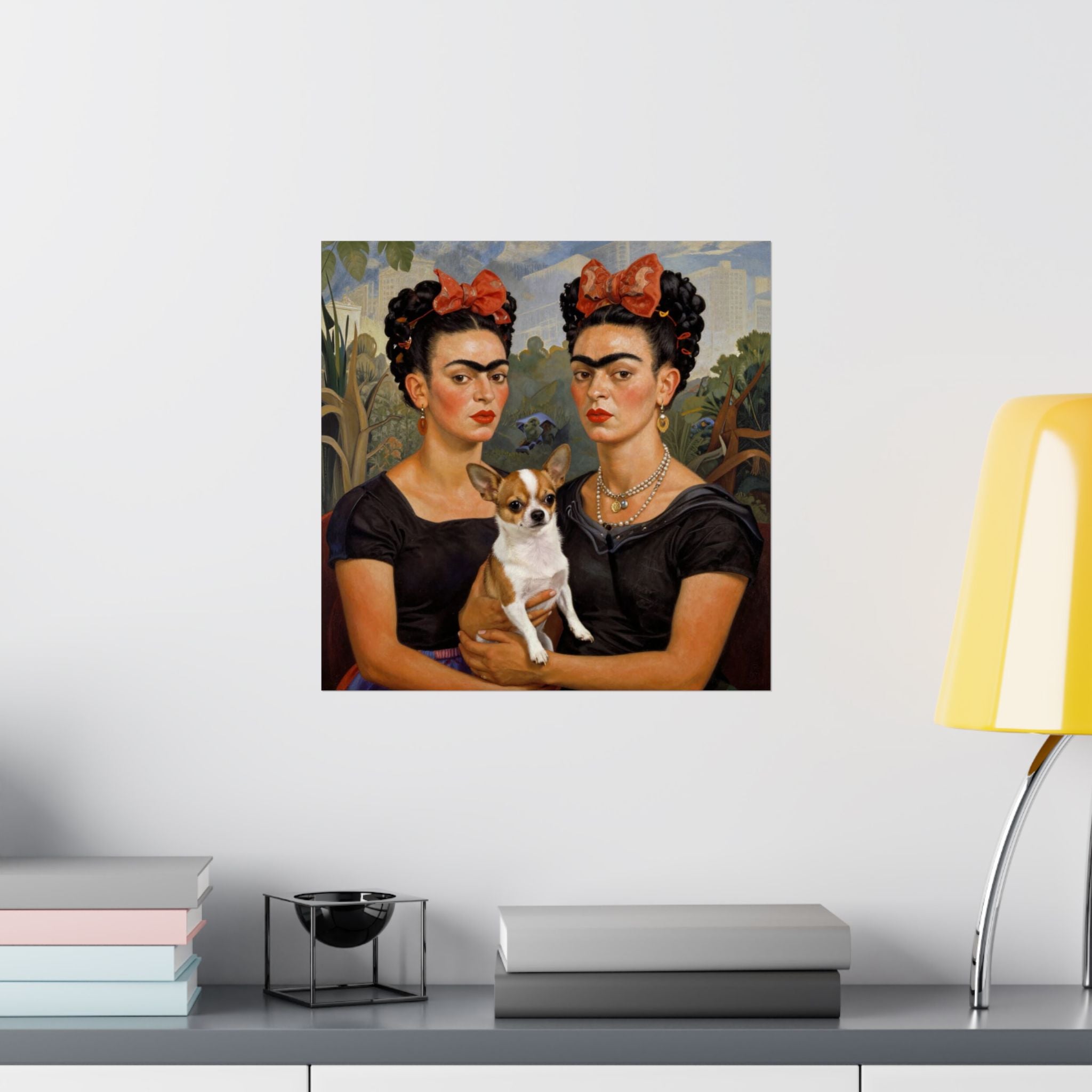 Frida Kahlo Double Portrait Poster — Iconic Twin Self-Portrait Print