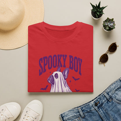 Spooky Boy T‑Shirt — Cute Ghost French Bulldog Halloween Tee
