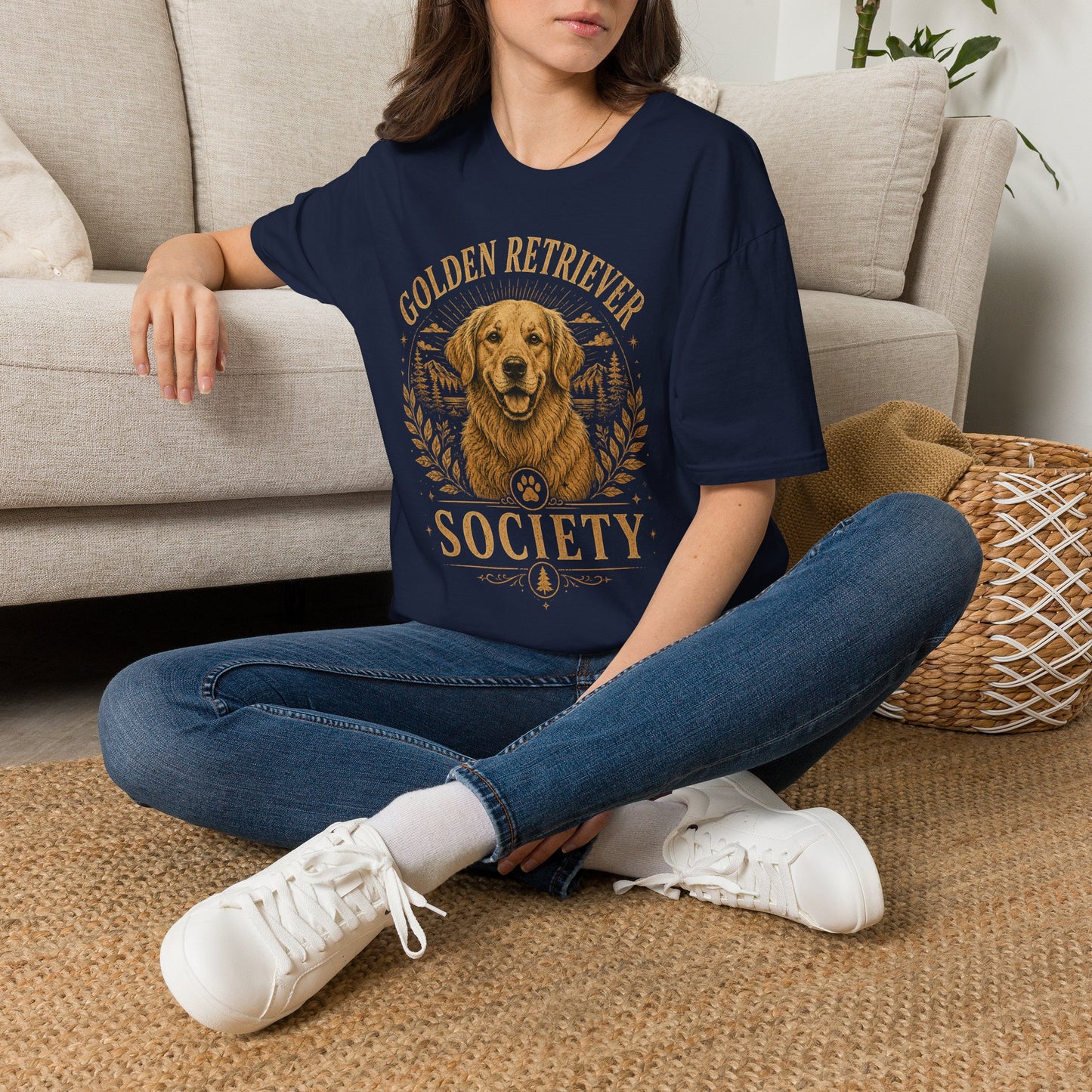 Golden Retriever Society T-Shirt — Vintage Dog Lover Tee