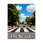 Beagle Band Poster — 'The Beagles' Matte Vertical Dog Art Print
