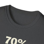 T-Shirt — "70% Of My Paycheck Goes To The Cat" Funny Cat Lover Shirt