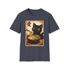 Cat Ramen T-Shirt — Cute Black Cat Eating Ramen Vintage Japanese Love Character