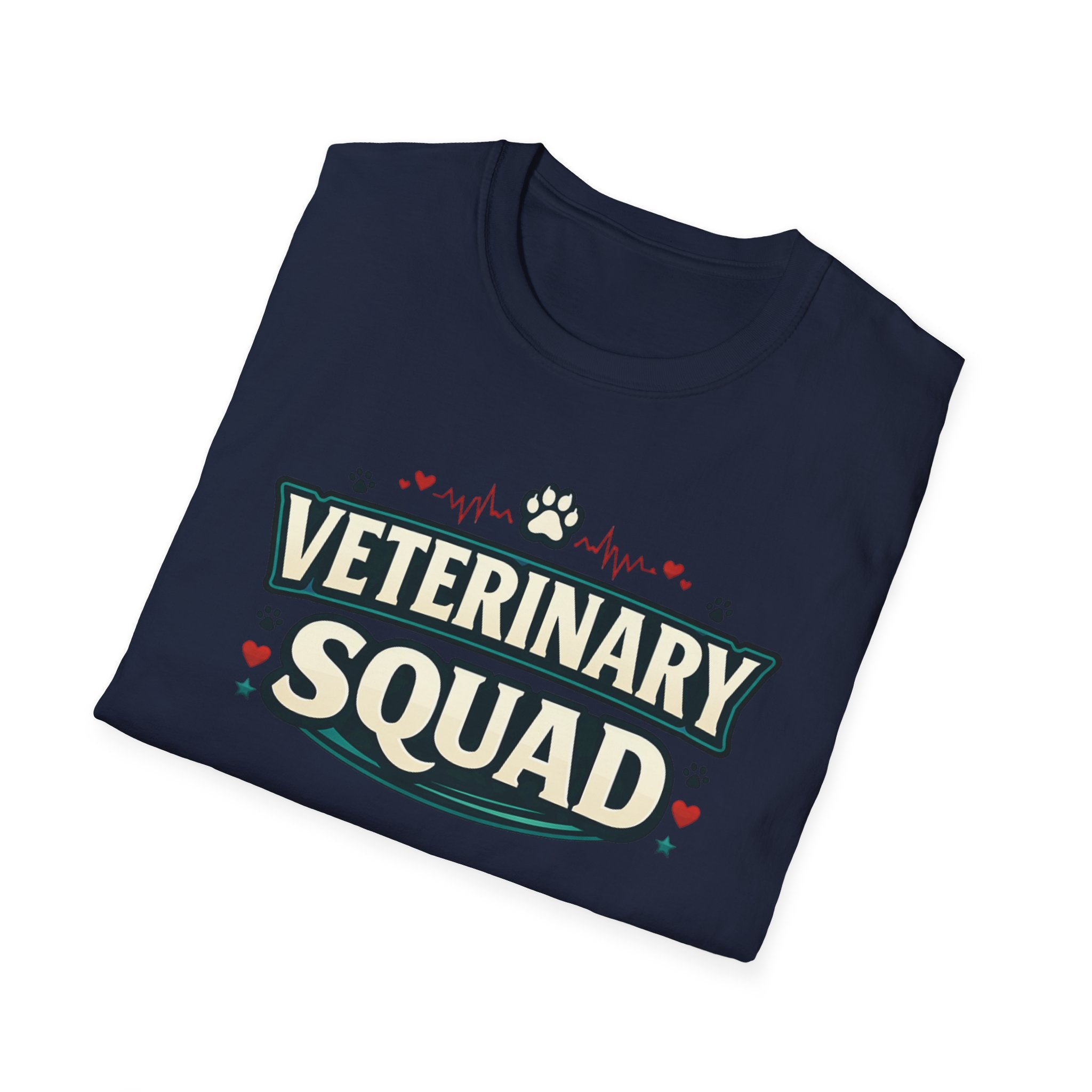 Veterinary Squad T-Shirt — Cute Paw Print Vet Team Tee