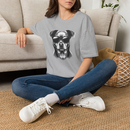 Retro Dog Sunglasses T-Shirt — Vintage Cool Puppy Graphic Tee