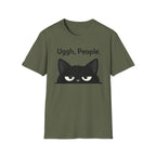 Uggh, People. Cat T-Shirt — Funny Grumpy Cat Graphic Tee for Cat Lovers