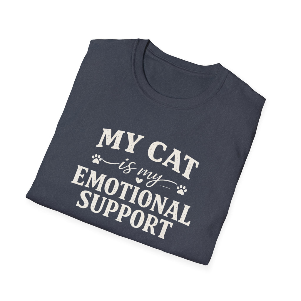 Cat Emotional Support T-Shirt — "My Cat Is My Emotional Support" Graphic Tee
