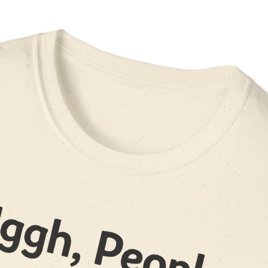 Uggh, People. Cat T-Shirt — Funny Grumpy Cat Graphic Tee for Cat Lovers