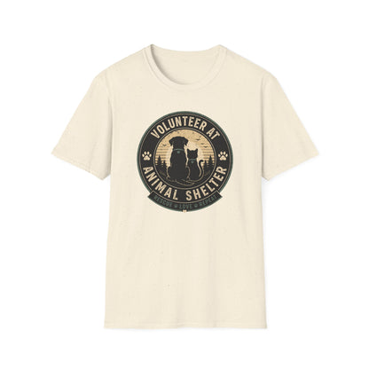 Volunteer at Animal Shelter T-Shirt — Rescue Pet Lover Tee
