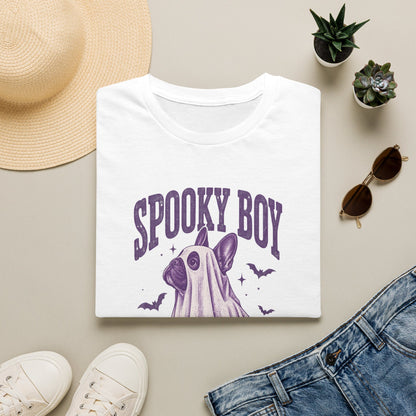 Spooky Boy T‑Shirt — Cute Ghost French Bulldog Halloween Tee