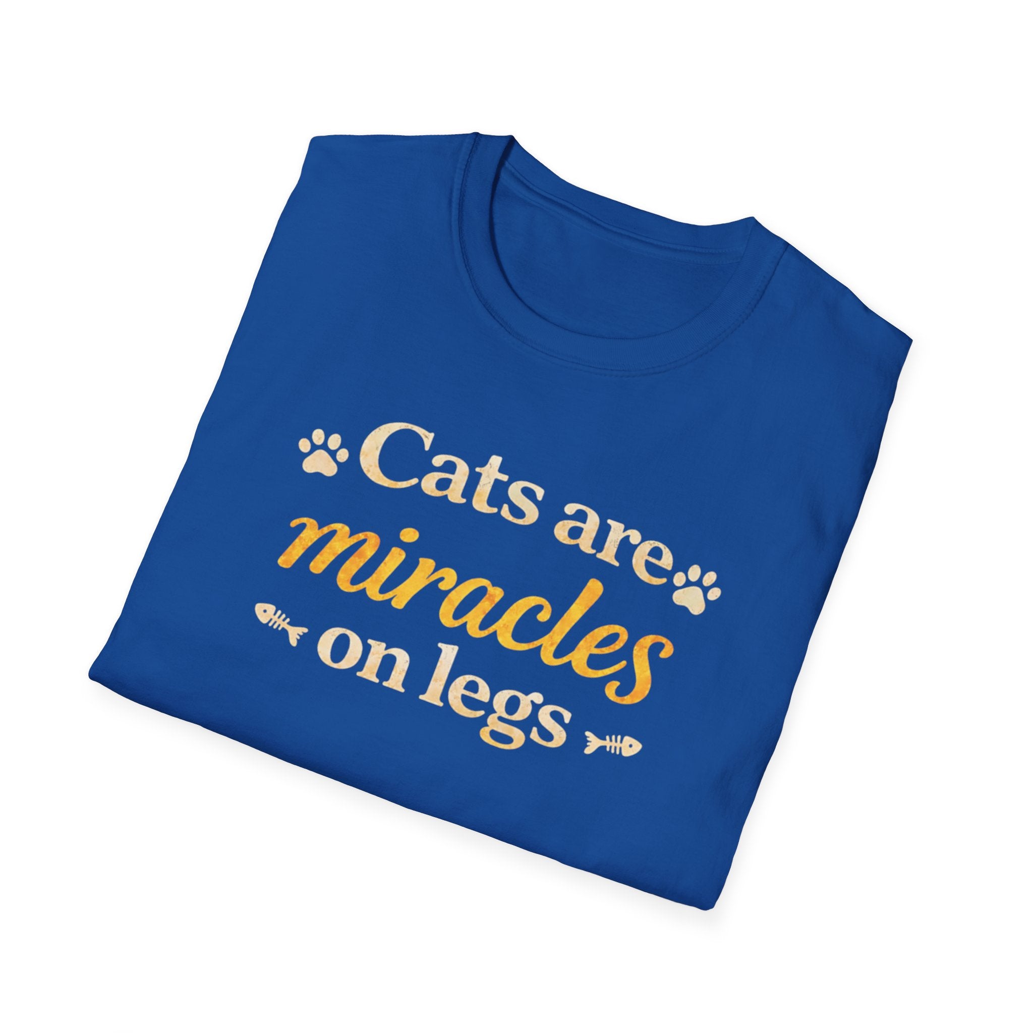 Cats Are Miracles On Legs T-Shirt — Funny Cat Lover Tee