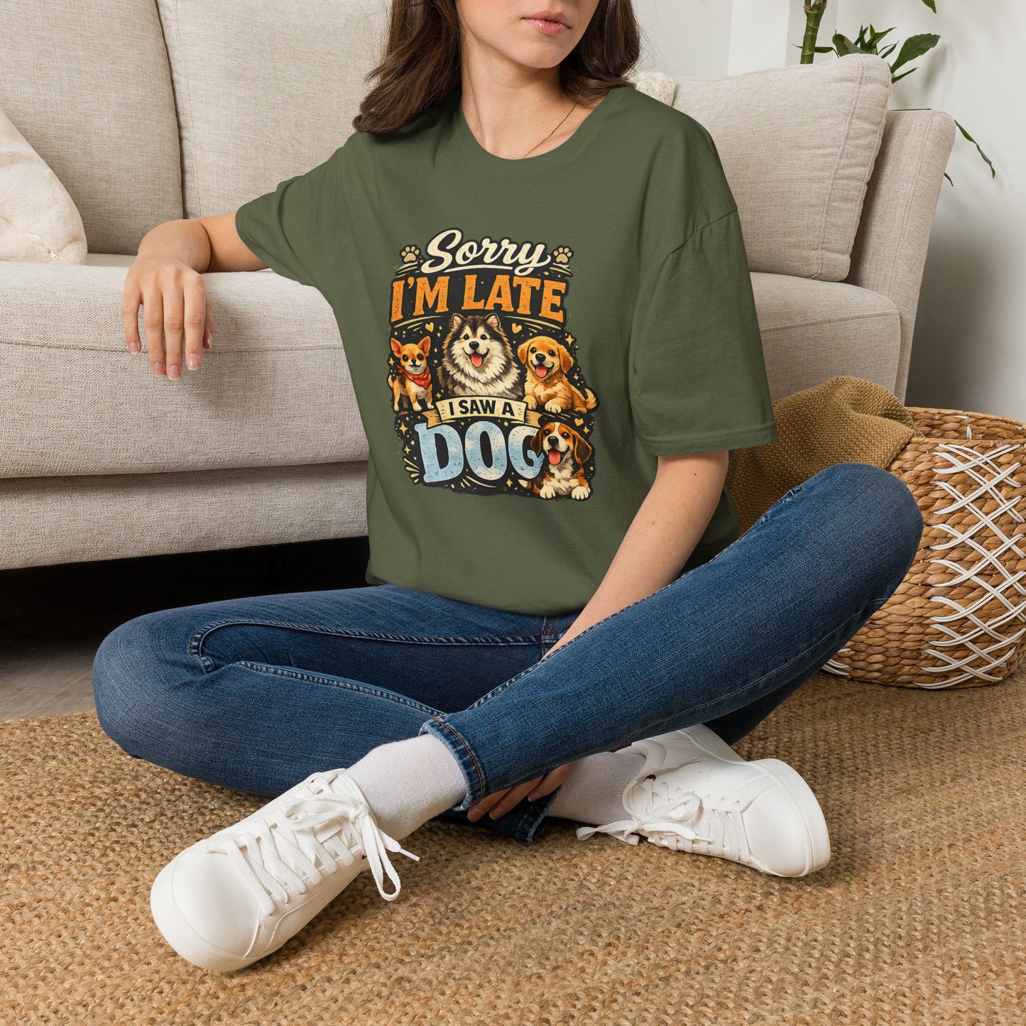 Sorry I’m Late I Saw A Dog T-Shirt