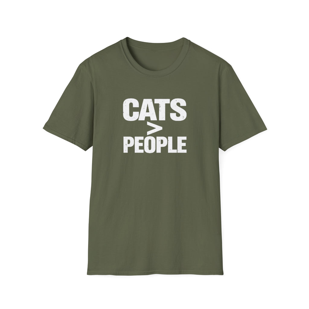 Cats > People T-Shirt — Funny Cat Lover Tee