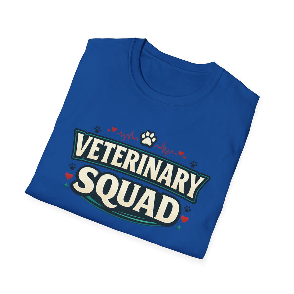 Veterinary Squad T-Shirt — Cute Paw Print Vet Team Tee