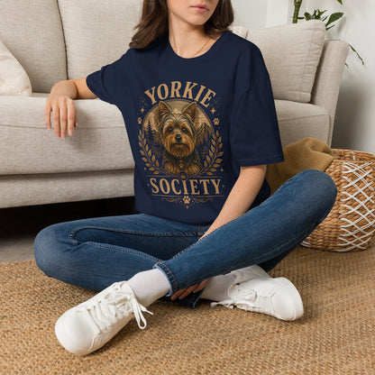 Yorkie Society T-Shirt — Vintage Yorkie Dog Lover Tee