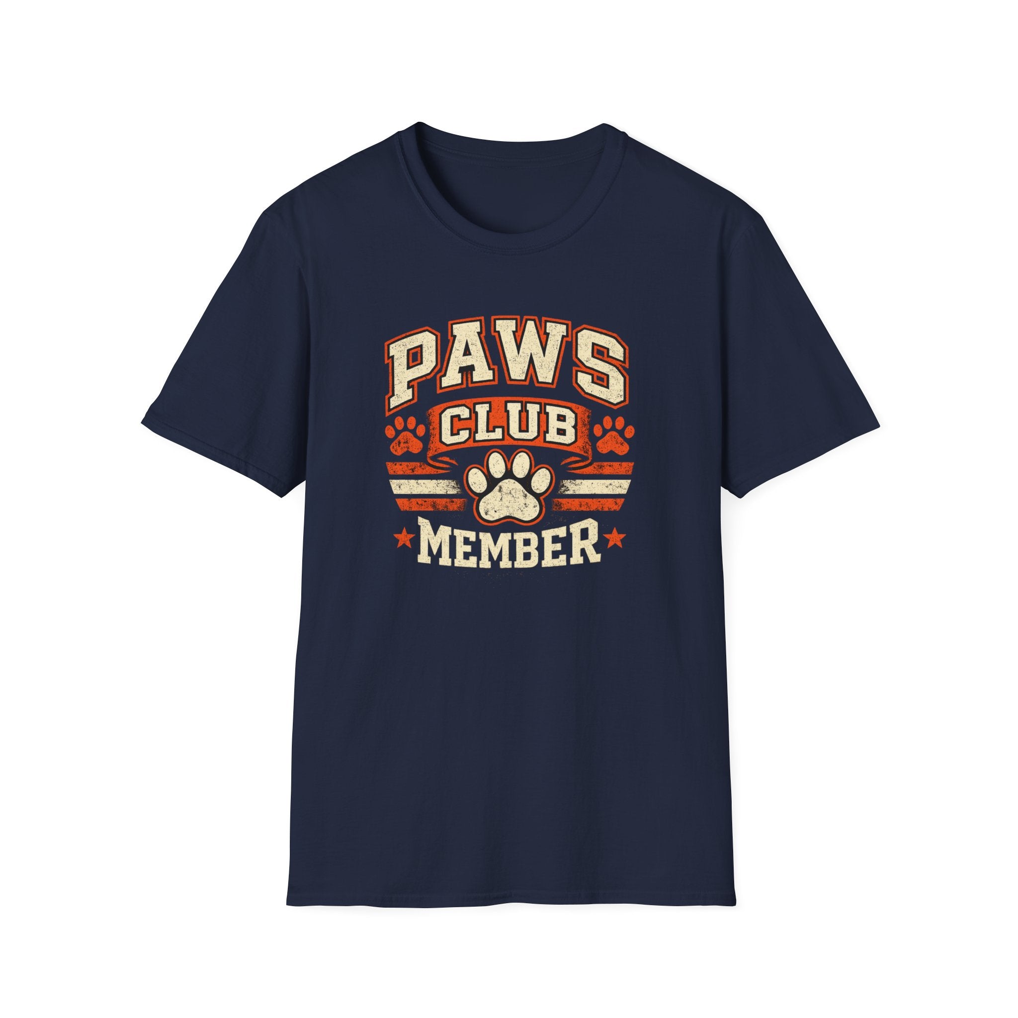 Paws Club Member T-Shirt — Vintage Paw Print Tee for Dog Lovers