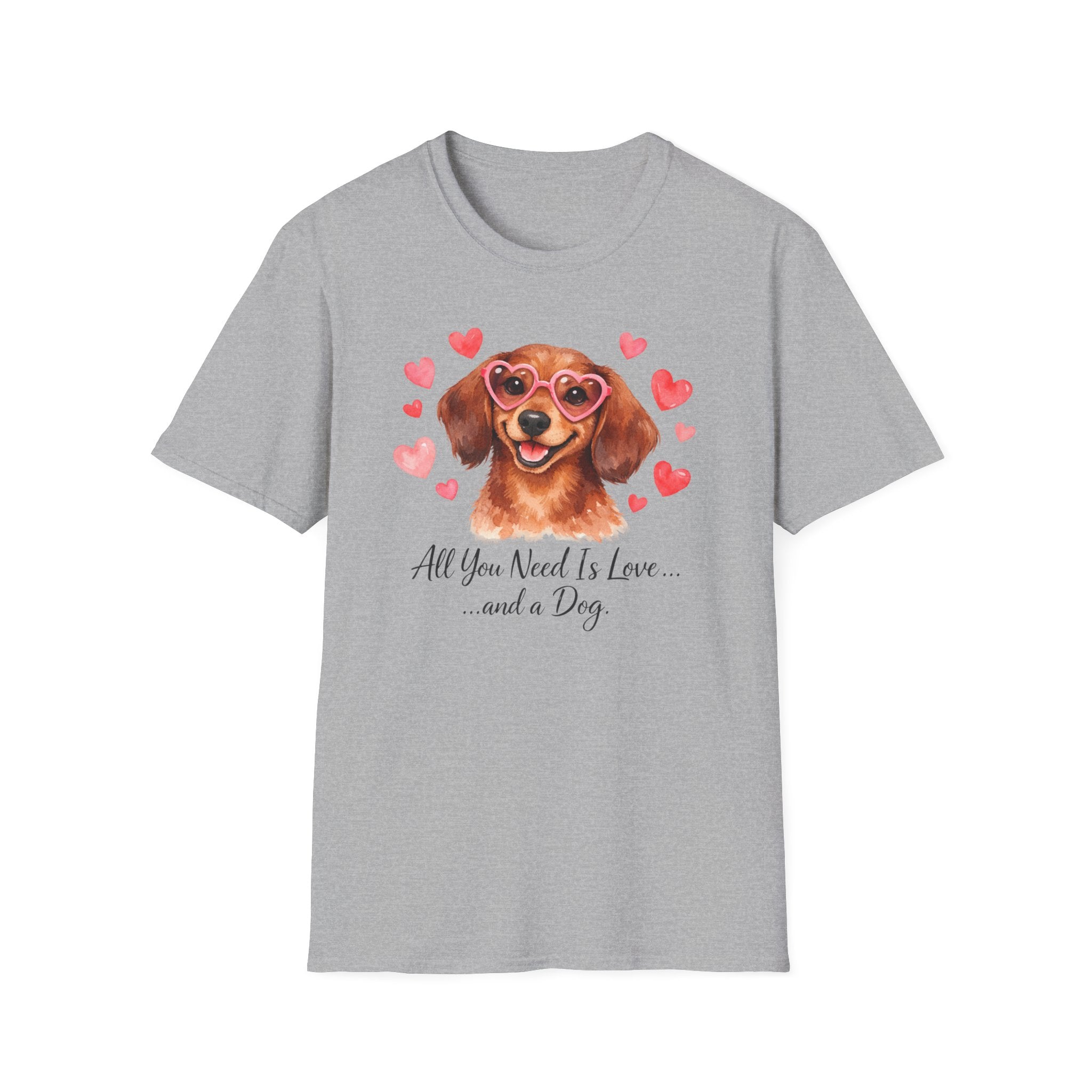 All You Need Is Love and a Dog Dachshund T-Shirt