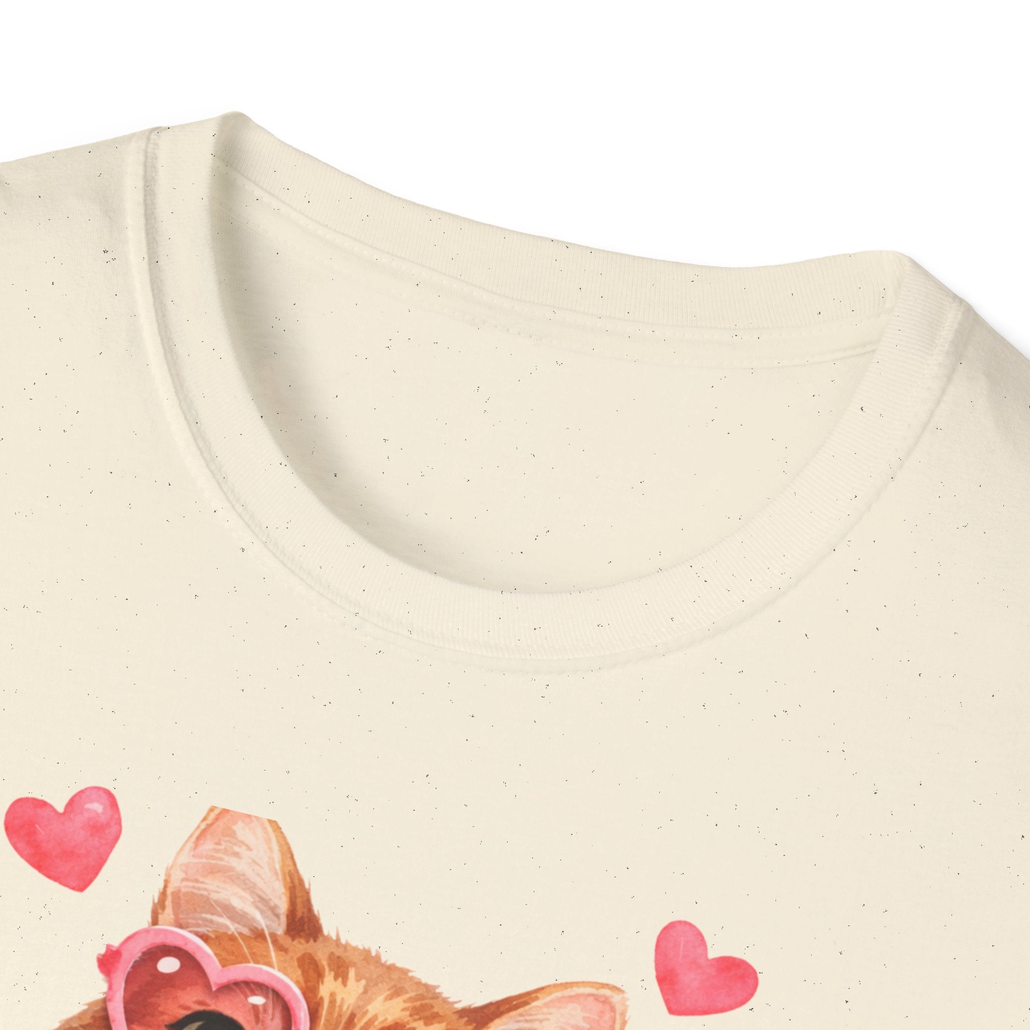 All You Need Is Love... and a Cat T-Shirt — Cute Heart Sunglasses Kitty Tee