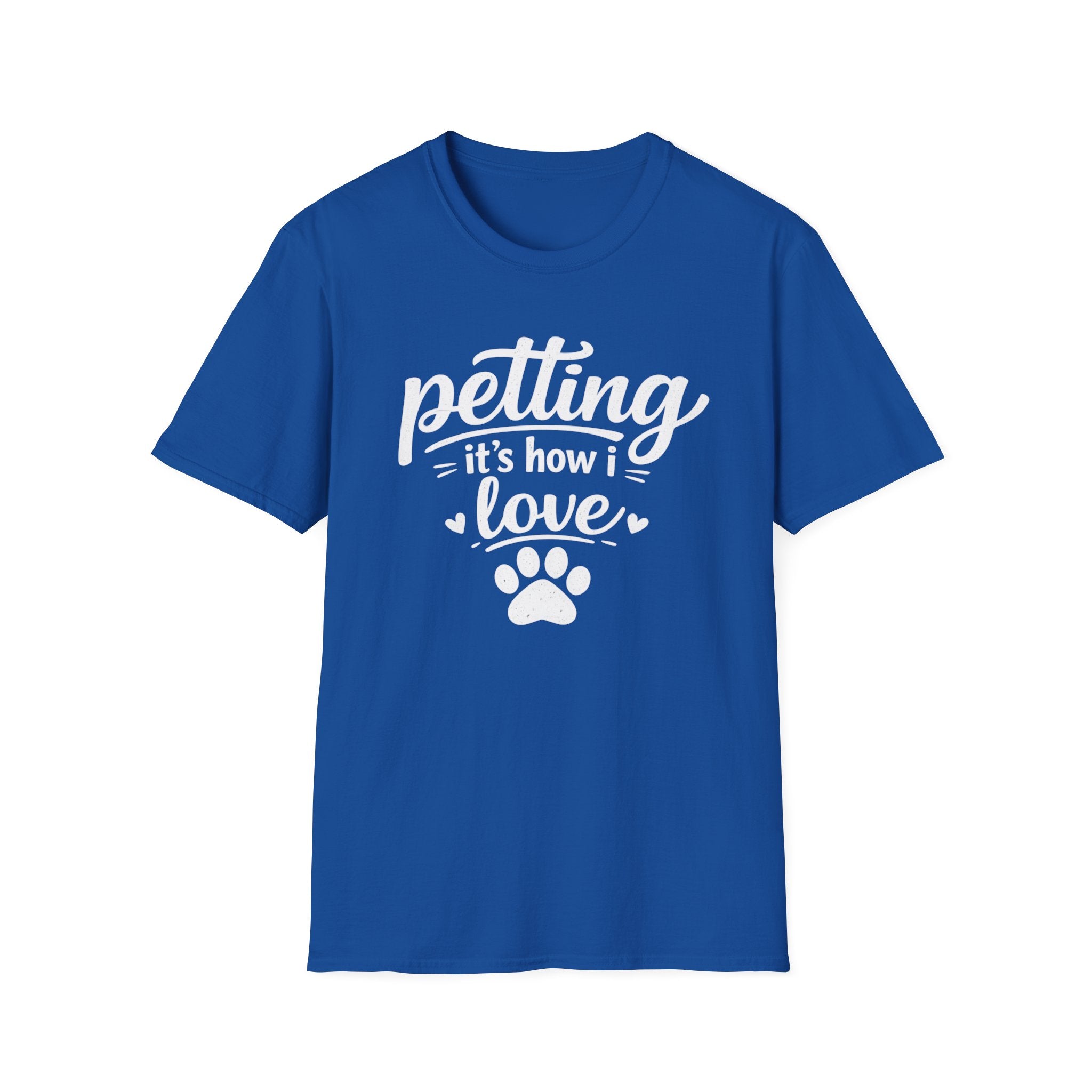 T‑Shirt — "Petting: It's How I Love" Paw Print Tee