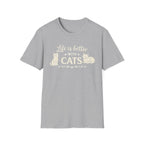 Life Is Better With Cats T-Shirt — Cute Cat Lover Tee