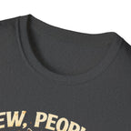 Cat Coffee Vintage T-Shirt — "Ew, People" Retro Cat with Mug Graphic