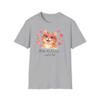 All You Need Is Love... and a Cat T-Shirt — Cute Heart Sunglasses Kitty Tee