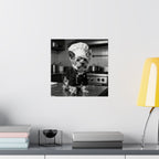 Chef Dog Poster — Matte Vertical Kitchen Wall Art (Yorkshire Terrier in Chef Hat)