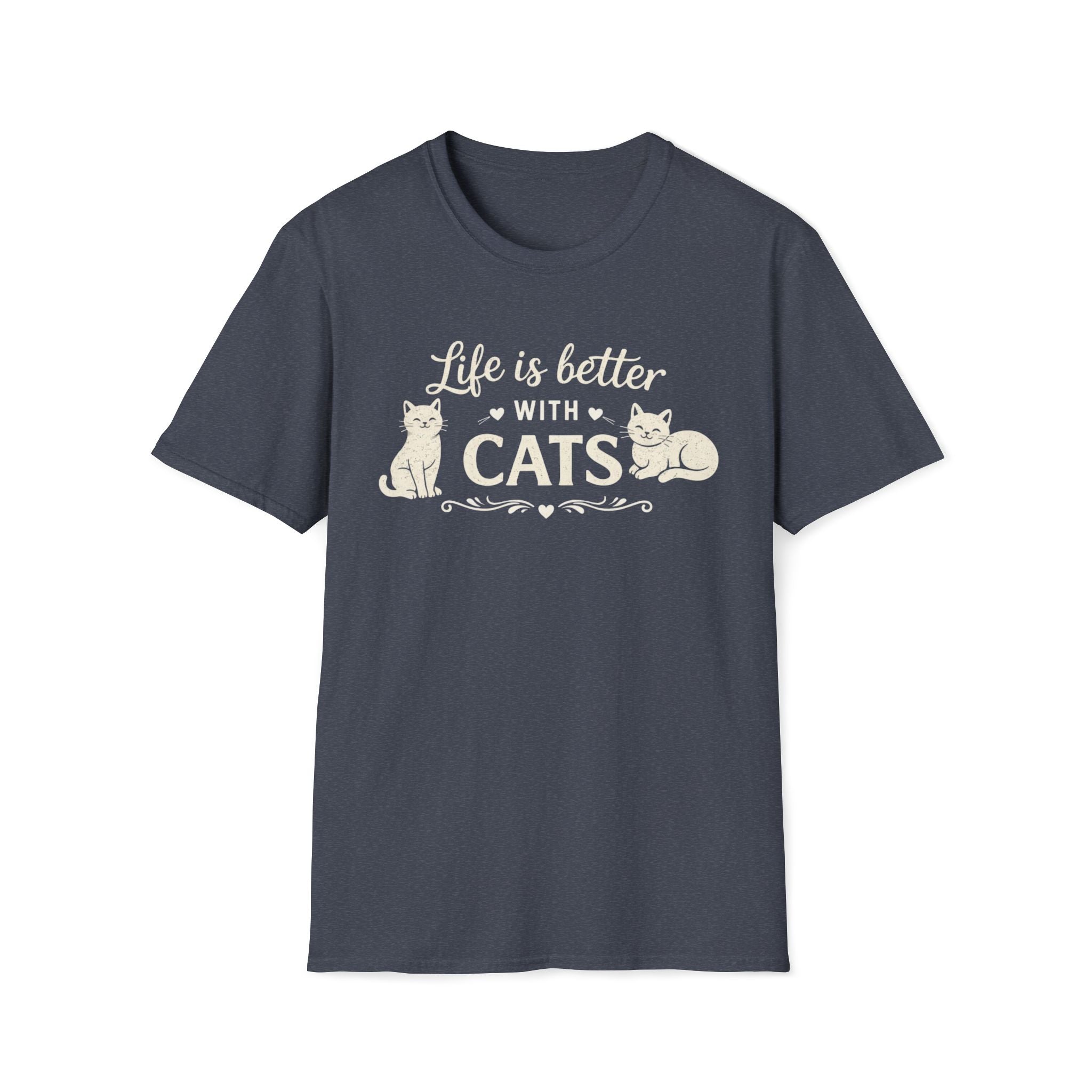 Life Is Better With Cats T-Shirt — Cute Cat Lover Tee