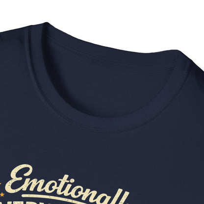 T-Shirt — "Emotionally Overwhelmed, Cat Still Wants Attention" Cute Vintage Cat Tee